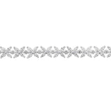 18ct White Gold Claw Set Diamond Bracelet