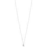 Piccolo 18ct White Gold Pave Set Round Brilliant Cut Diamond Pendant and Chain