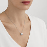 Georg Jensen Fusion 18ct White Gold Diamond Pendant and Chain