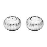 Georg Jensen Bernadotte Stainless Steel Tealight Holders (Pair)