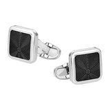 Montblanc Star Sterling Silver Black PVD Cufflinks