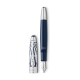 Montblanc Meisterstück The Origin Collection Doué Blue Precious Resin Fountain Pen (Medium Nib)