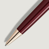 Montblanc Meisterstück 18ct Yellow Gold Plated Burgundy Precious Resin Ballpoint Pen (Medium Nib)