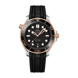 Omega Seamaster Diver 300M 18ct Rose Gold and Steel