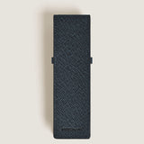 Montblanc Sartorial Tweed Blue Leather Two Pen Pouch