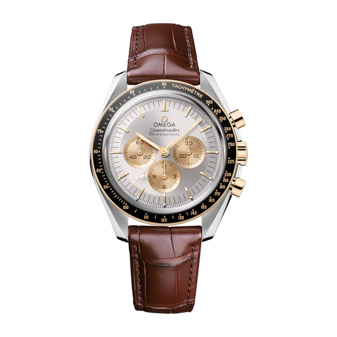Omega Speedmaster Moonwatch 18ct Yellow Gold and Steel – Mallory