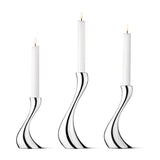 Georg Jensen Cobra Stainless Steel Candleholders (Set of Three)