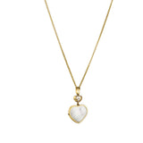 Chopard Happy Hearts 18ct Yellow Gold Mother of Pearl and Diamond Pendant and Chain