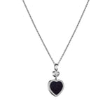 Chopard Happy Hearts 18ct White Gold Blue Goldstone and Diamond Pendant and Chain