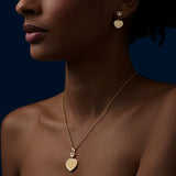 Chopard Happy Hearts Golden Hearts 18ct Yellow Gold Diamond Pendant and Chain