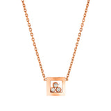 Chopard Happy Diamonds Happy Curves 18ct Rose Gold Diamond Pendant and Chain