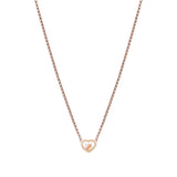 Chopard My Happy Hearts 18ct Rose Gold Diamond Necklace