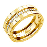 Chopard Ice Cube 18ct Yellow Gold Diamond Ring