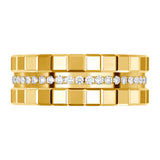 Chopard Ice Cube 18ct Yellow Gold Diamond Ring