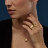 Chopard Ice Cube 18ct Yellow Gold Diamond Ring