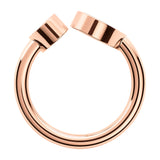 Chopard Happy Hearts 18ct Rose Gold Diamond and White Mother of Pearl Ring