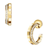 Chopard Ice Cube 18ct Yellow Gold Diamond Earrings