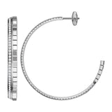 Chopard Ice Cube 18ct White Gold Diamond Hoop Earrings