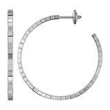 Chopard Ice Cube 18ct White Gold Hoop Earrings