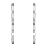 Chopard Ice Cube 18ct White Gold Hoop Earrings
