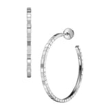Chopard Ice Cube 18ct White Gold Hoop Earrings