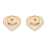 Chopard Happy Hearts 18ct Rose Gold White Mother of Pearl Stud Earrings