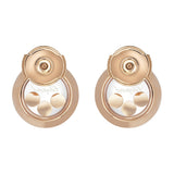 Chopard Happy Diamonds Icons 18ct Rose Gold Diamond Circular Stud Earrings