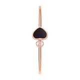 Chopard Happy Hearts 18ct Rose Gold Blue Goldstone and Diamond Bangle
