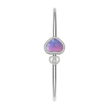 Chopard Happy Hearts 18ct White Gold Mother of Pearl and Diamond Bangle