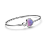 Chopard Happy Hearts 18ct White Gold Mother of Pearl and Diamond Bangle