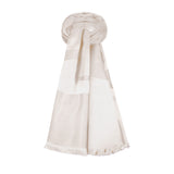 Chopard Signature White Silk and Cashmere Stole