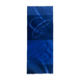 Chopard Signature Blue Silk and Cashmere Stole
