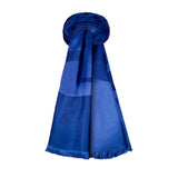 Chopard Signature Blue Silk and Cashmere Stole