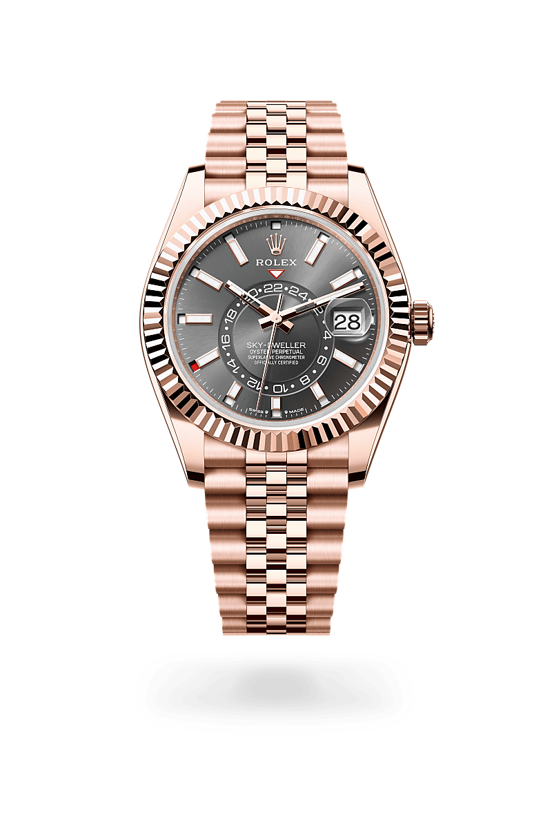 希少 Perpetually Yours By Rolex ロレックス 香水 Rolex Sky-Dweller 18 ct Everose gold, m336935-0008 – Mallory