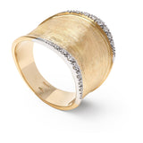 Marco Bicego Lunaria 18ct Yellow Gold and Diamond Ring