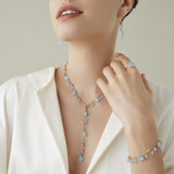 Marco Bicego Paradise 18ct Yellow Gold Aquamarine Bracelet