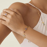 Marco Bicego Jaipur 18ct Yellow Gold Mixed Gemstone Bracelet