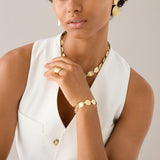 Marco Bicego Lunaria Diamonds 18ct Yellow Gold Diamond Bracelet