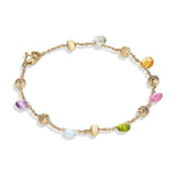 Marco Bicego Paradise 18ct Yellow Gold Mixed Gemstone Bracelet