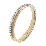 Marco Bicego Masai 18ct Yellow and White Gold Diamond Three Strand Bracelet
