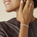 Marco Bicego Masai 18ct Yellow and White Gold Diamond Three Strand Bracelet