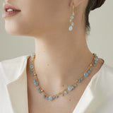 Marco Bicego Paradise 18ct Yellow Gold Aquamarine Necklace