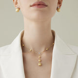 Marco Bicego Africa 18ct Yellow and White Gold Diamond Boule Link Necklace