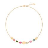 Marco Bicego Lunaria 18ct Yellow Gold Multicoloured Tourmaline Necklace