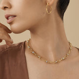 Marco Bicego Marrakech Onde 18ct Yellow and White Gold Diamond Link Necklace