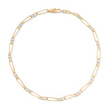 Marco Bicego Marrakech Onde 18ct Yellow and White Gold Diamond Link Necklace