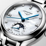 Longines PrimaLuna Moonphase Steel