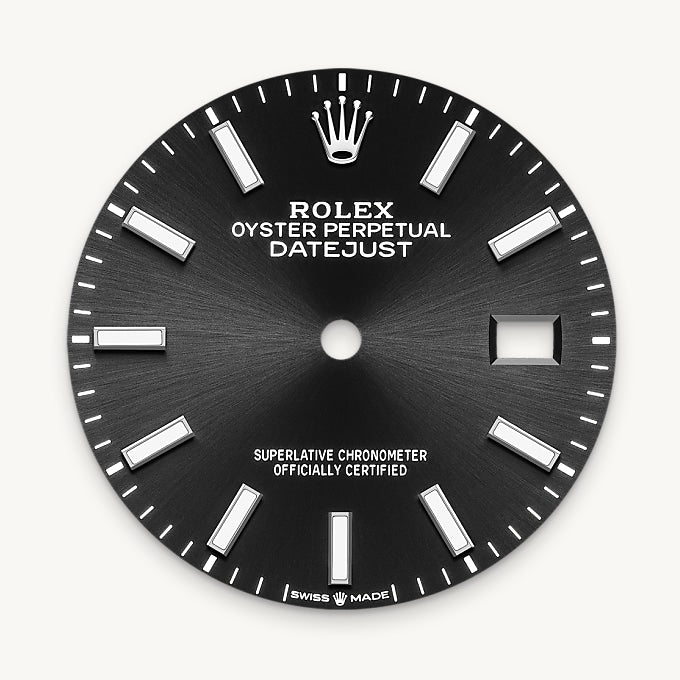 Bright black dial