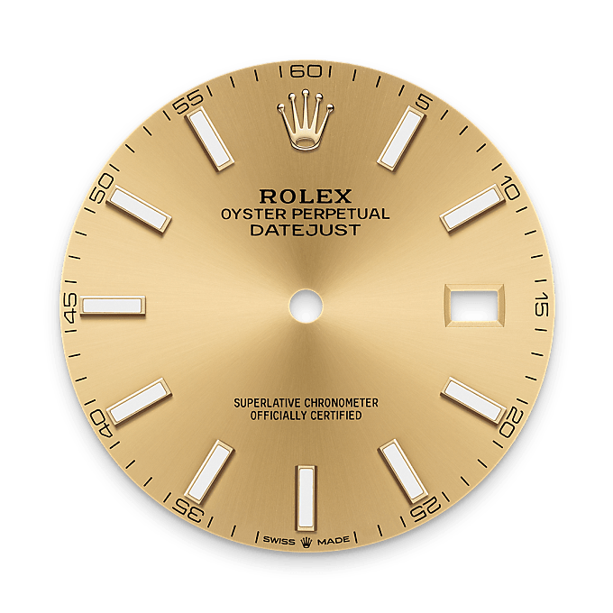 Champagne-colour dial