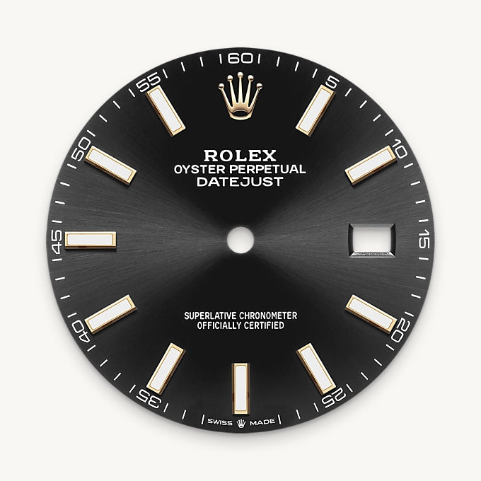 Bright black dial